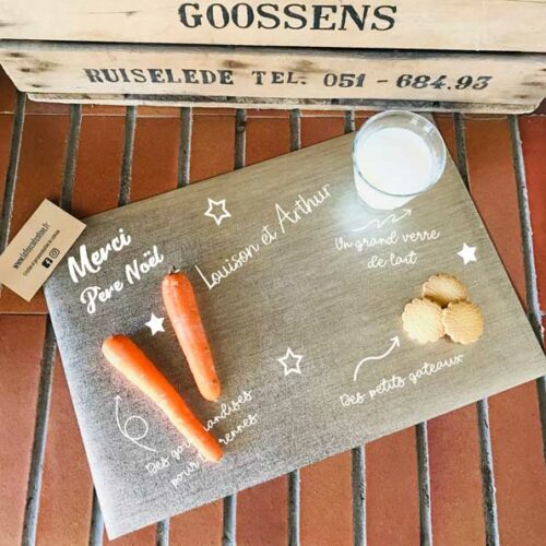 Set Merci Père Noël doré