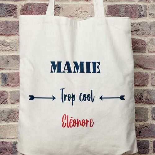 Tote bag Mamie trop cool