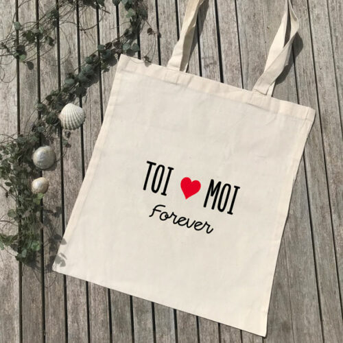 Tote bag toi et moi forever