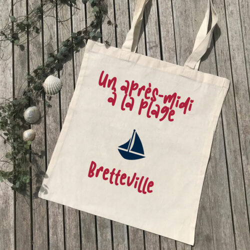 tote bag un après-midi à la plage