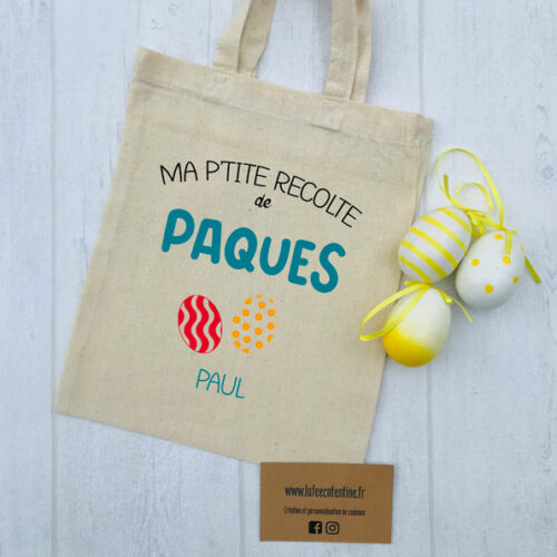 Mini-tote-bag-personnalisé-Ma petite récolte