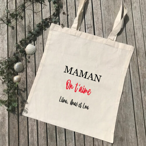 Tote bag Maman on t'aime