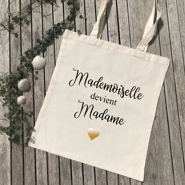 Tote Bag Mademoiselle devient Madame