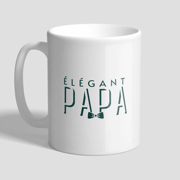mug elegant papa