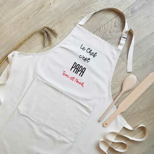 tablier le chef c'est papa