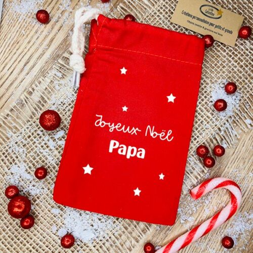 pochon Joyeux Noël personnalisé