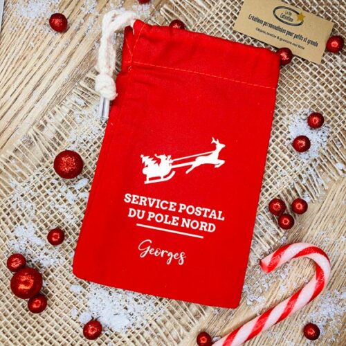 Pochon de Noêl personnalisée