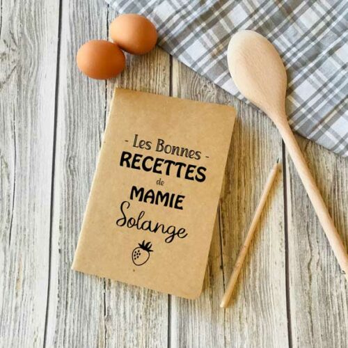 Carnet kraft recettes de mamie Solange