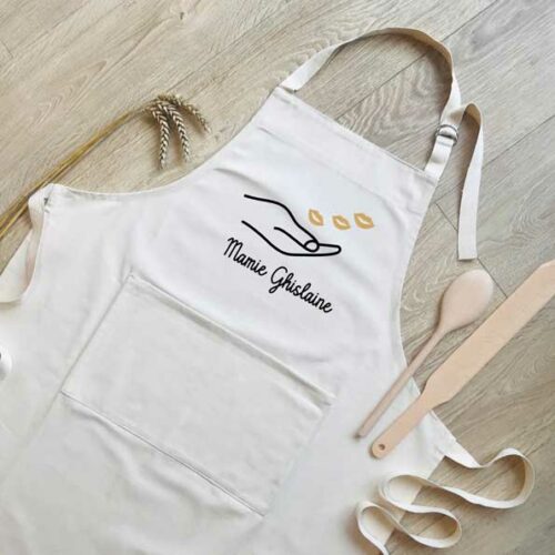 Tablier personnalisé Mamie Bisous
