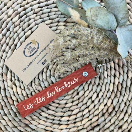 Porte clé personnalisé Terracotta