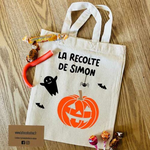 Sac à bonbons Halloween Citrouille