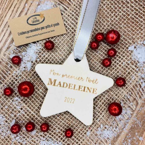 Décoration de Noël en bois - Mon Premier Noël