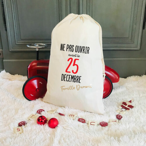 Hotte de Noël -Ne pas ouvrir