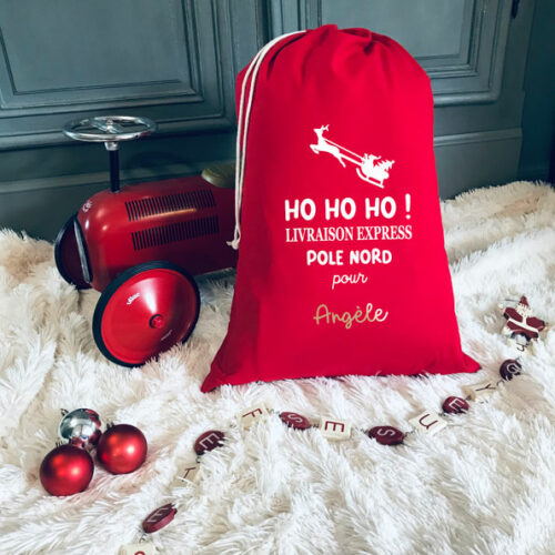 Hotte de Noël-HO HO HO