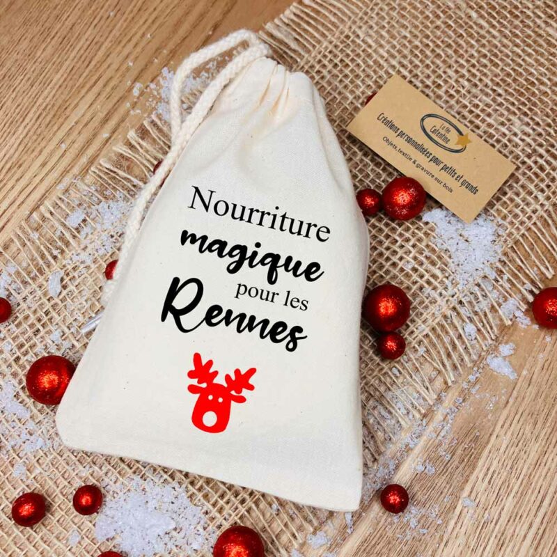 sac de nourriture magique pour les rennes