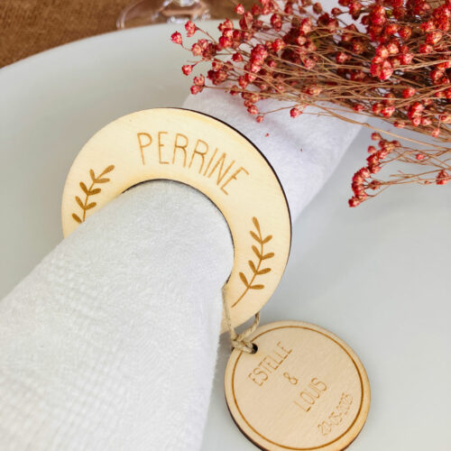 Anneau rond de serviette Mariage