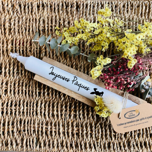 Bougie-droite-Joyeuses-Pâques