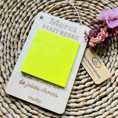 Support post-it Merci Maitresse