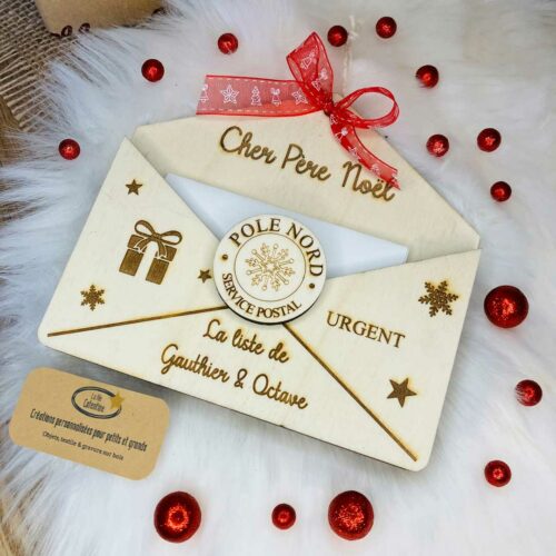 Enveloppe pour lettre au Père Noël