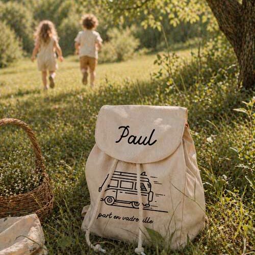Sac à dos enfant personnalisable-modèle Vanlife