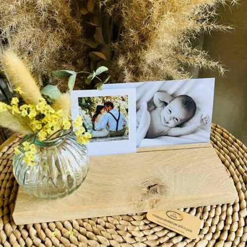 Porte photo avec vase