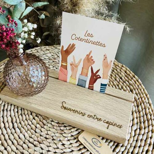 Porte photo personnalisé avec vase