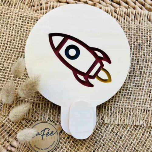 Portemanteau fusée bois