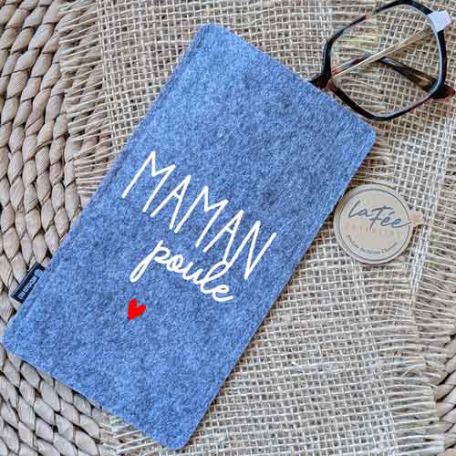 Etui à lunettes personnalisé Maman Poule
