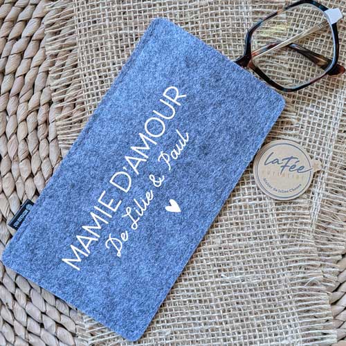 Etui à lunettes personnalisé Mamie d'amour