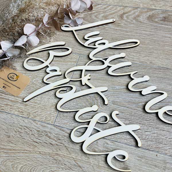 Mots découpés mariage