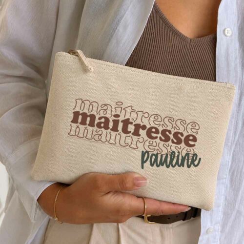 pochette personnalisée pour maitresse