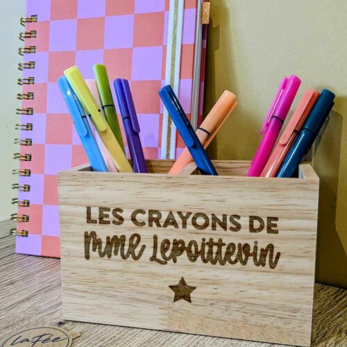 Pot à crayon personnalisé