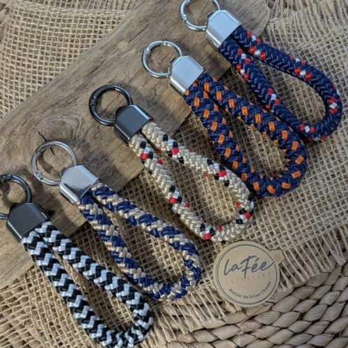 Porte-clé-corde-nautique-multicolore